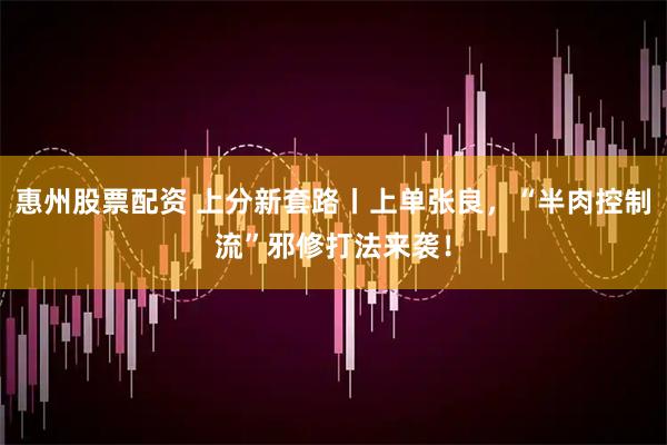 惠州股票配资 上分新套路丨上单张良，“半肉控制流”邪修打法来袭！